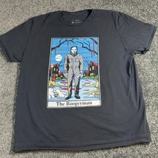 Halloween The Boogeyman Shirt Mens 2XL Black Michael Myers Graphic Tee Horror picture