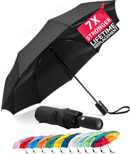Mr. Pen- Windproof Travel Umbrella, Small Water-Resistant Automatic Folding Umbr picture