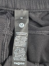LULULEMON Medium Men s Soft Poly Spandex Get Biofuel Joggers Black picture