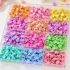 100Pc Mini Flower Hair Clip Flower Clips,Colorful Mini Hair Claw,for Women, Girl picture