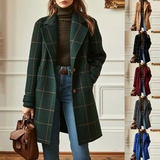Elegant Midi-length Lapel Coat For Women picture