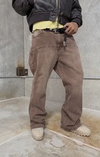 STOO Mis.D Misunderstood Bronco Denim Carpenter Washed distressed Rivets 32x31”  picture