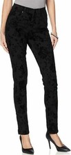 DG2 Diane Gilman Virtual Stretch Novelty Skinny Jean BLACK, 8 picture