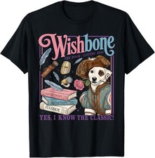 Funny 90s Nostalgia Book Loving Dog Shirt - Wishbone Design T-Shirt picture