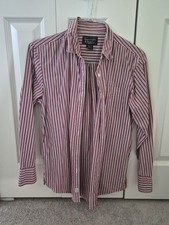 Vintage Abercrombie & Fitch Y2K Striped Button Up Top Shirt- Size S picture