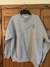 Vintage M.J. Soffe Sweatshirt Mens Large Gray Fleece Crewneck Air Force emblem picture