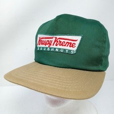 Vintage Krispy Kreme Doughnuts Made in USA Snapback Hat Cap Employee Uniform picture