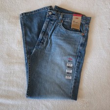Levi's 505 Regular Fit Jeans Men's 36x30 Stretch Medium Wash Straight Leg NWT picture