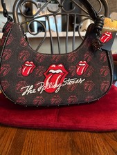 The Rolling Stones Embroidered Band Logo Shoulder Bag picture