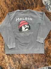 RARE Malbon Golf Cheech Buckets Crewneck Sweatshirt Fairfax LA Distressed Sz L picture