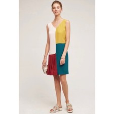 Anthropolgie x HD in Paris Colorblock Shift Dress Size 6 Retro Mod NWT picture
