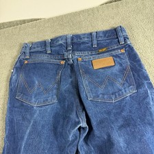 Wrangler 13MWZ Cowboy Cut Original Fit Blue Denim Jeans 30x33 Mens High Rise picture