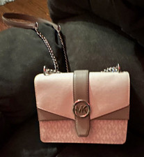 Michael Kors Greenwich Small Saffiano Leather Crossbody, Logo, Chain Strap picture