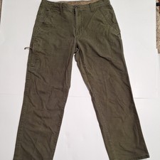 Legendary Outfitters Pants Mens Size 32x30 Army Green Canvas Straight Utility picture