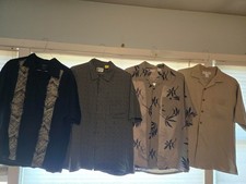 vintage mens shirts - three 100% silk picture