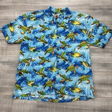 Vintage Max Boxxer USA Hawaiian Shirt Men’s Size XL Sea Turtle Snorkel Goggles picture