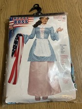 Patriotic Lady Betsy Ross Colonial Revolutionary War Adult Costume Plus Size picture