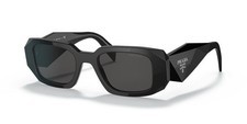 Prada PR17WS 1AB5S049 Women's Sunglasses 49 mm Black / Dark Grey Lens picture