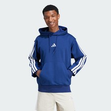 adidas men Essentials 3-Stripes Fleece Hoodie picture