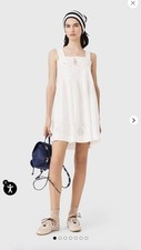 NWT Maje Short Lace Trim Dress With Lace Size 34/XS picture