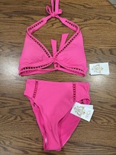 Women’s Pink Becca Bikini New With Tags Size Medium picture