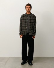 Stussy Matthew Printed Shirt 1110368 BROW_L Men's L Brown Graphic Tee New picture
