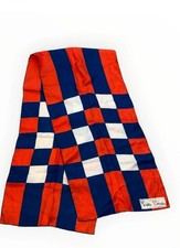 Vintage Pierre Cardin Mod Designer Scarf Red White Blue Vtg picture