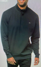 Travis Mathew Cloud Quarter Zip 2.0 Men's Large, Black, New 2026 picture