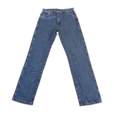 Vintage Wrangler Cowboy Cut Men’s Sz 32x34 Dark Wash Blue Denim Jeans (Mexico) picture