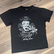 Vintage Brisco Betty Boop black graphic t-shirt picture