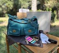 Coach Legacy Bleeker Haversack 12797 Blue 2008 Vintage Limited Edition Archive picture