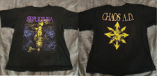 Tultex Men's T-shirt Purple Green Vintage 1993 Sepultura Chaos AD Shirt S-5XL picture