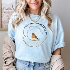 Comfort Colors® Bird T Shirt, Bird Lover Shirt, Nature Shirt, Cute Bird Shirt picture