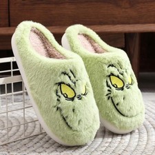 Cute Fluffy Fur Indoor Slippers Women Winter Soft Thick Bottom Furry Home Shoes picture
