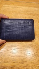 Loewe small cardholder leather wallet: Navy, Anagram logo, excellent cond. picture