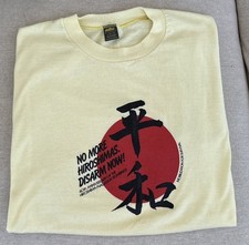 ORIGINAL 1985 NO MORE HIROSHIMAS DISARM NOW ANTI NUKE T-SHIRT picture