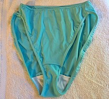 Vintage Warner's Women's Lt Blue Hicut Brief Panties XL 1X Nylon Elastane Cotton picture