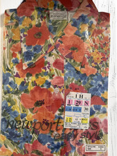 Rare Vintage Newport News Jeanology Floral Spring Button Up Shirt Women’s L NIP picture