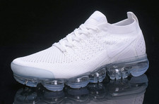 Men's Nike Air VaporMax Flyknit 2 Triple White Shoes picture
