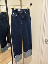 Women's Anthropology PILCRO Straight Leg Dark Wash Jeans SZ 25 EUC picture