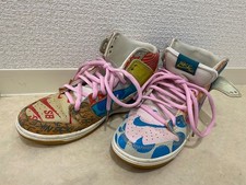 Size 8.5 - Thomas Campbell x Nike SB Dunk High What The picture