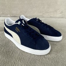 Puma Suede Classic XXI Mens Shoes Size 8.5 Navy Blue Sneakers 374915-04 NEW picture