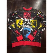 Game of Thrones Joy to the Realm Ugly Christmas Sweater House Sigils Medium picture