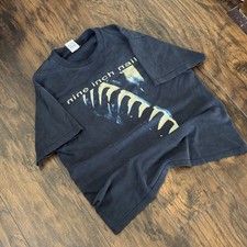 Vintage Nine Inch Nails 1991 Now I’m Nothing Band Tour Tee Rare NIN Size Large picture