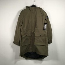 DKNY Water Resistant Full Zip Parka, Women's Size XL - Juniper Green picture