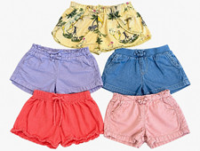 Old Navy 3T Toddler Shorts Lot of 5 Cotton Floral Multicolor Elastic Waist picture