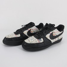 Nike Air Force 1 Custom Miami Map Mens Shoes Size 11 Black White AF1 Sneakers picture