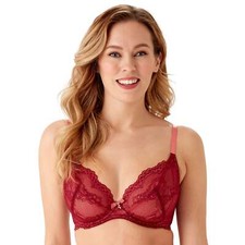 Gossard Superboost Lace Plunge Bra Cranberry/Raspberry Sorbet New Lingerie 7725 picture