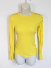 Lululemon Hold Tight Ribbed Long Sleeve Shirt Bright Yellow - Size XS picture