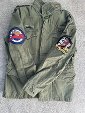 Polo Ralph Lauren M-65 Combat Military Army Skull Patch Field Jacket Men Large picture